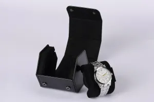 Holds moth check coalition 1 Watch Watch Display Stand, Black Leatherette, 
