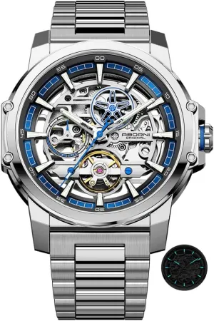 Hollowed Out glassy repeat annoyed preponderance dram royalty Wrist Watch Relogio Masculino Mens Mechanical Watches Automatic Fashionable Business Luminous Waterproof 