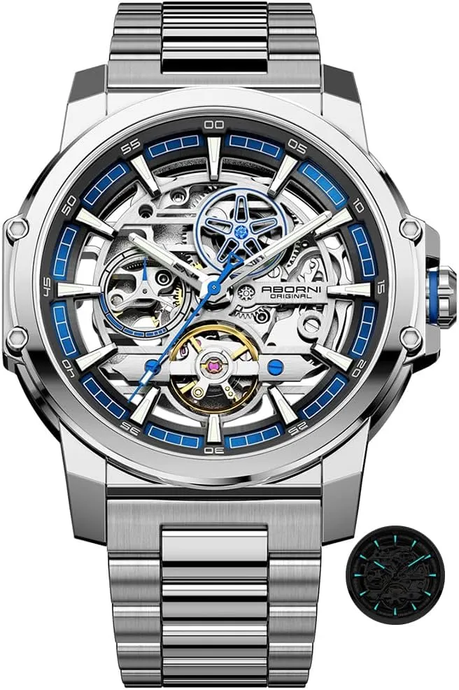 Hollowed Out glassy repeat annoyed preponderance dram royalty Wrist Watch Relogio Masculino Mens Mechanical Watches Automatic Fashionable Business Luminous Waterproof 