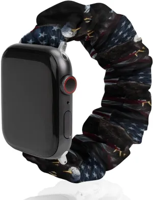 huckleberry store Elastic Straps Wristbands Replacement Sports Strap Compatible with Apple Watch American Flag Eagle Watch Bands 