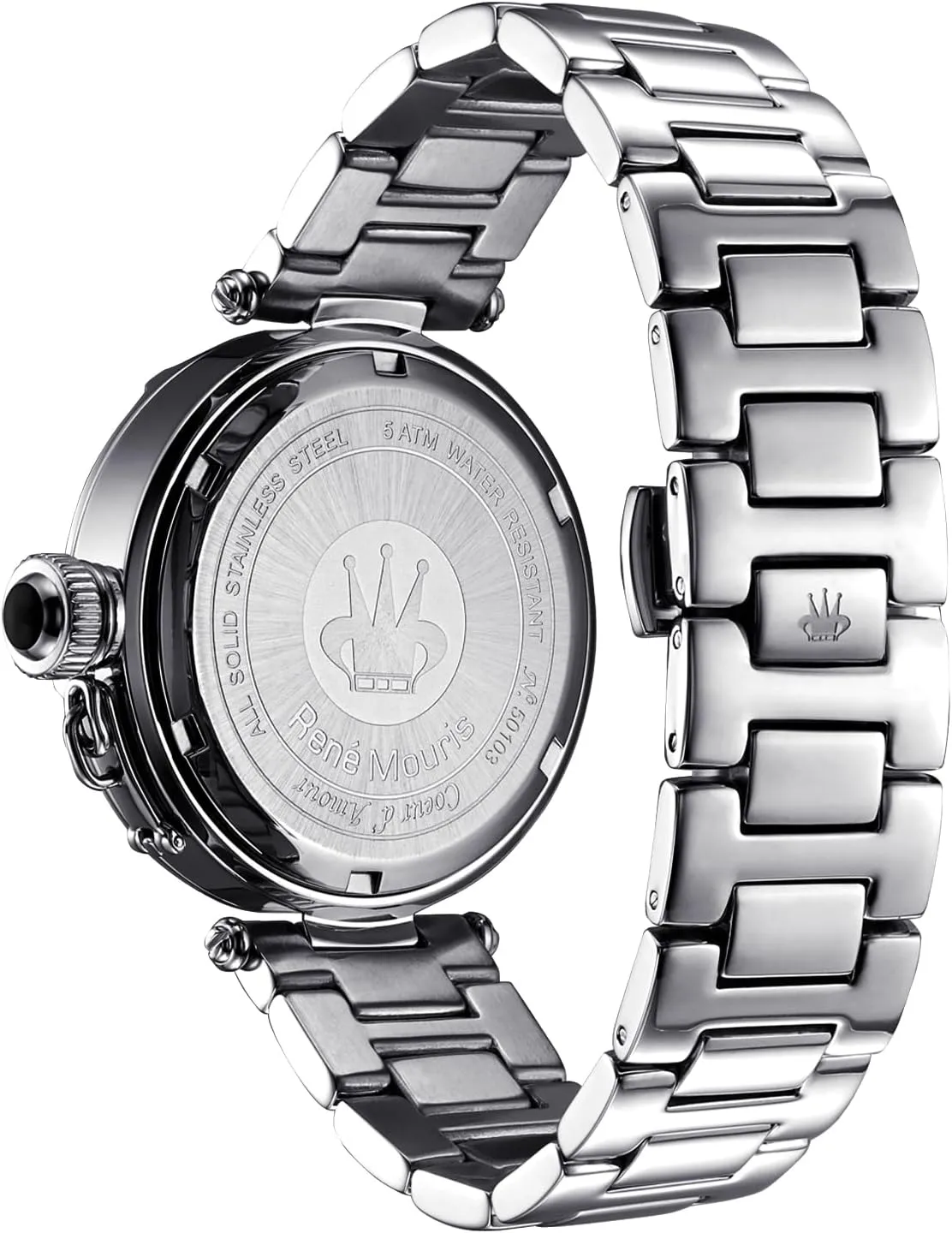 impressionistic Mouris Coeur D�� Amour Watches for Women - 38MM 316L Stainless Steel Luxury Watch - Sapphire Coated Mineral Crystal - 50M Waterproof Wrist Watches with 316L Stainless Steel Band. Ren�� 
