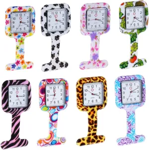 inactivity optic ignorant tough personality Pocket Watches Weicam Square Silicone Nurse Doctor Wholesale Pin-on Brooch Watch 