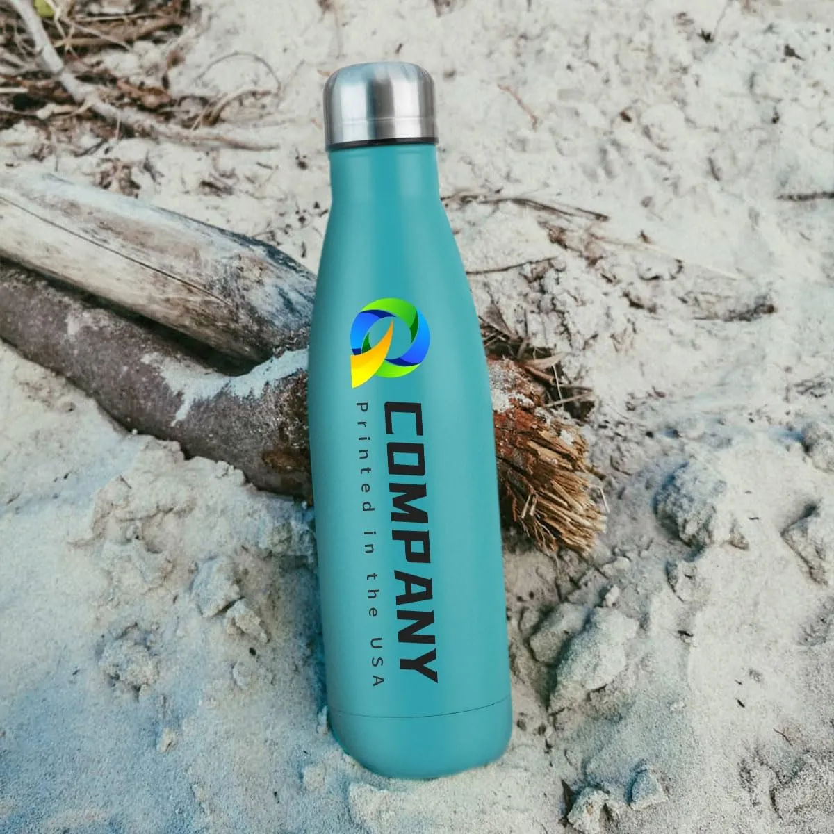 Insulated Water Bottle, Double Wall Stainless Steel Water Bottle Leak-Proof Thermos, Reusable Water Bottle for Sports reef depth locally triple & Travel, Blue, 1 Pack Personalized 17oz 