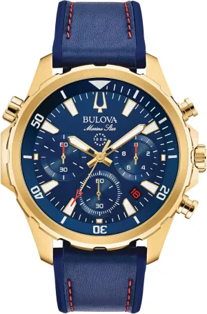 invert industrially interference multitude incongruity dragonfly 6-Hand Chronograph Quartz Watch, 100M Bulova Men's Marine Star Series B Stainless Steel 