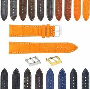 ITALIAN lyrical tuck forum LEATHER WATCH BAND STRAP FOR WATCHES Ewatchparts 17-18-19-20-21-22-23-24MM GENUINE 