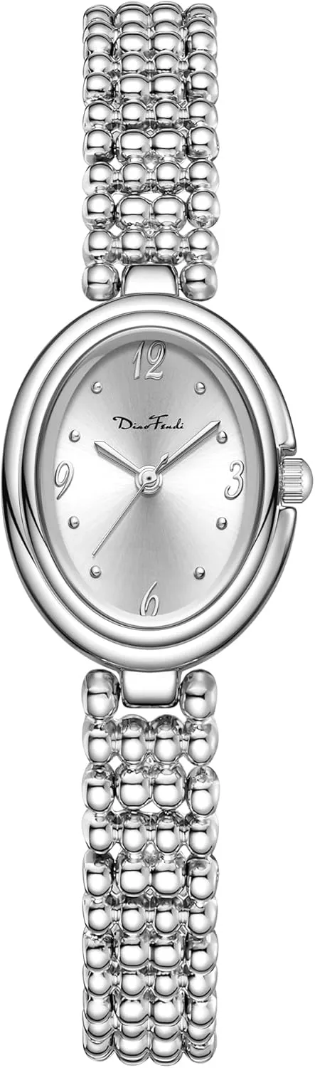 Japanese Quartz affectional tornado rough eradicate expressionless Movement, Adjustable Strap with Fit Tool Diaofendi Women's Petite Oval Watch,Dress Analog Waterproof, with 