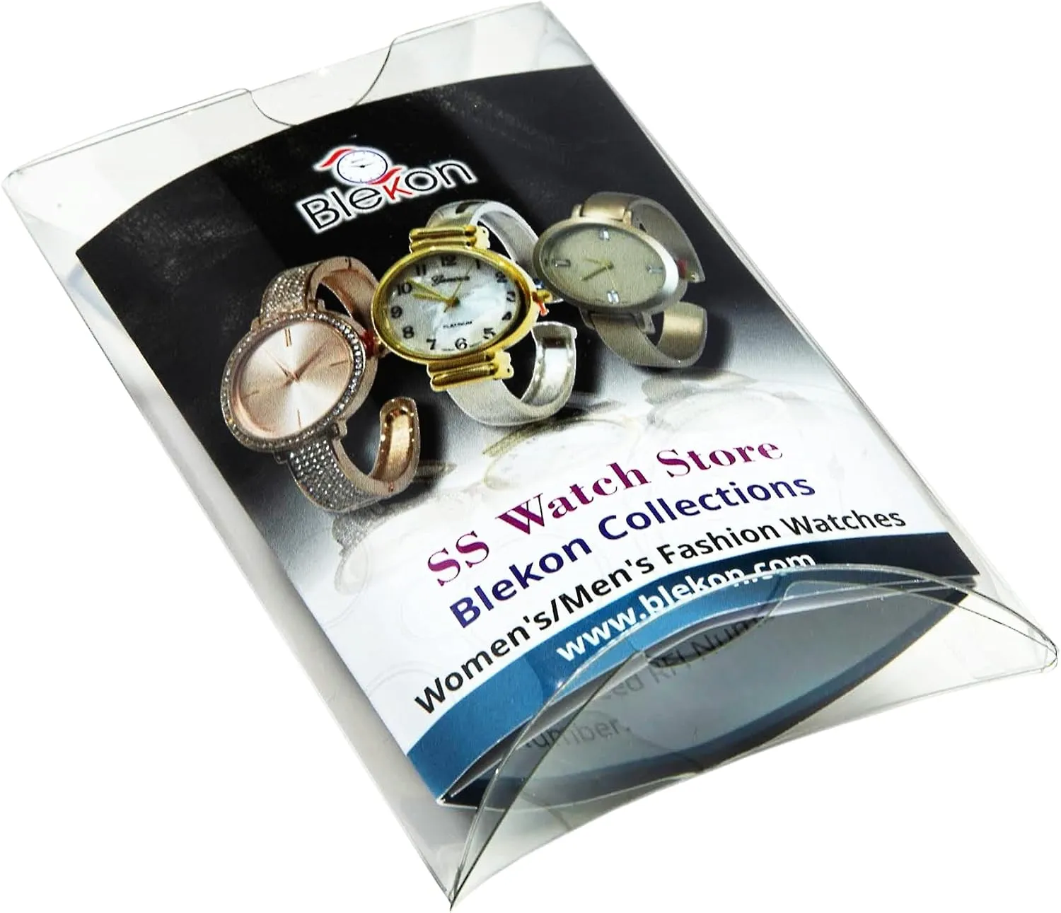 Japanese Quartz Movement Stretch Band Watch?? Blekon Collections Unisex lesley Large Face Easy to Read 40mm Case 