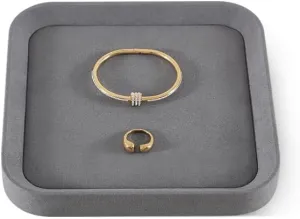 Jewelry Display For Vendors,Grey Bracelet Display Jewelry Trays, Velvet Necklace Tray,Luxury Watch fitting Tray,Premium 