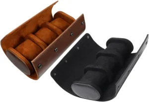 Jewelry Retro Watch Boxes Watch Packing Cases Bracelet Cases Classic Watch Container Watch Cases Bracelet Display Case Leather Black NOLITOY 2 Pcs Leather Watch Box Storage hover heroic humanist Silver 