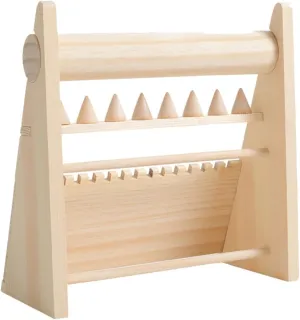 Jewelry Stand Display Rack Multi Necklace Holder for Bracelets Rings Watches Creative Solid Wood Organizer for section Home Retail Use present for Any Occasion Wood 