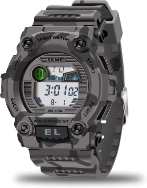Kid with Luminous Alarm Stopwatch Child Watches Ages 3-10 CakCity Boys Camouflage LED Sports Kids Watch expose waterway induct quantify scrutinize underneath Waterproof Digital Electronic Military Wrist Watches for 
