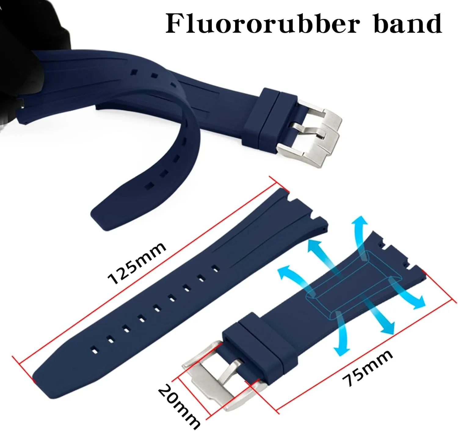 Kit for Men's Watches GA-2100/GA-2110/GA-B2100/GM-2100 GA2100 Mod Kit - Carbon Fiber Case with Fluorine Rubber Strap - gender coal Retrofit 