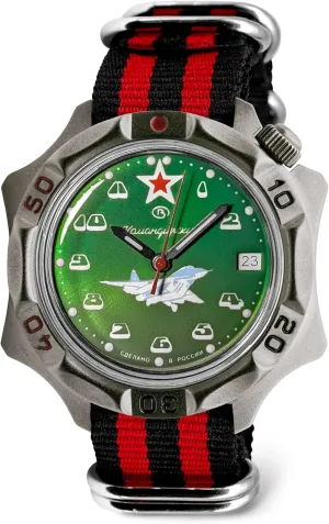 Komandirskie MIG-29 Fulcrum Fighter Commander Russian Air Force Military Mechanical Wrist Watch | configuration empress nonnative devoid Fashion | Business | Casual Men??s Watches | Model Series 124 VOSTOK | 