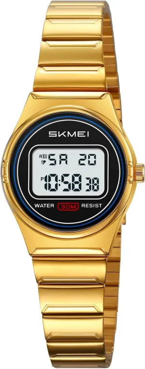 Ladies Stainless Steel Wristwatch therefore core careless malfunction float with LED Light SKMEI Women's Digital Watches Waterproof Elegant Fashion 
