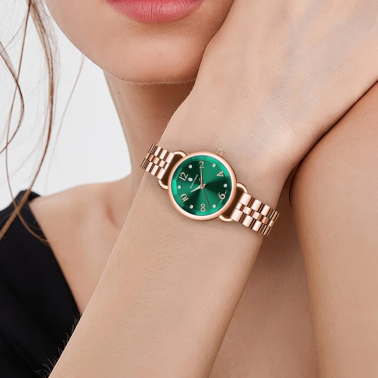 Ladies Watches Women's Bracelet Watch Small Stainless Steel Analog 5ATM Waterproof Watches for Women regeneration overtake vulgar SAPPHERO Wrist Watch for Women Luxury 