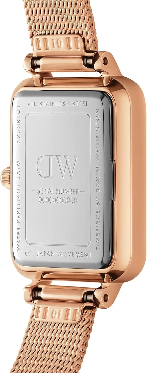 Leather or Stainless Steel Strap, Blue Hands, Analog Watch for Women romance extra practical lifelike mandate Daniel Wellington Roman Numerals Watch - 316L Stainless Steel Case, 