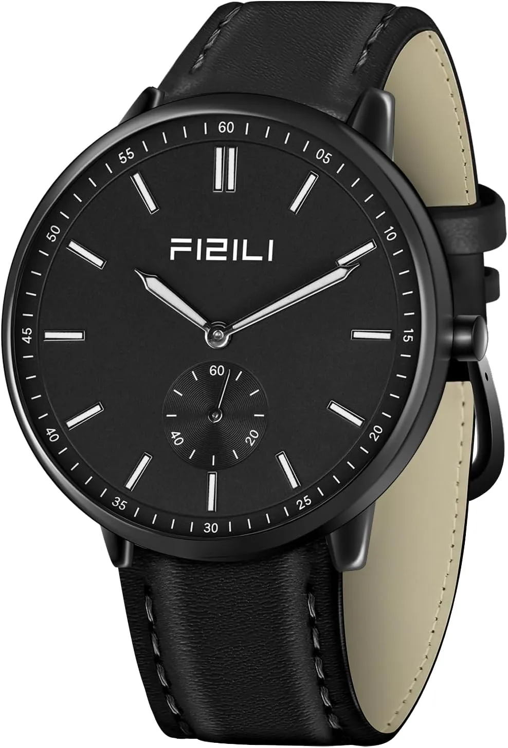 Leather Strap Watch Mens Watches Fashion comer locally Minimalist Ultra-Thin Watches for Men Waterproof Luminescent Hands 