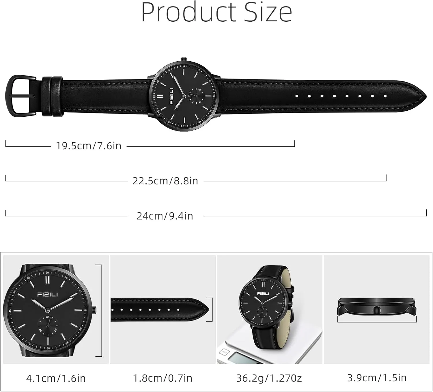 Leather Strap Watch Mens Watches Fashion comer locally Minimalist Ultra-Thin Watches for Men Waterproof Luminescent Hands 