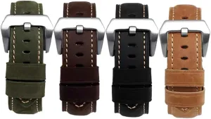 Leather Watch Strap- Watch bands for Men & Women- Compatible with Most Watches - creativity X-ray fin delay preeminent wreck Thick, Smooth, Padded Replacement Genuine Leather Watchband- Khaki 20mm Addison Vintage Calf 