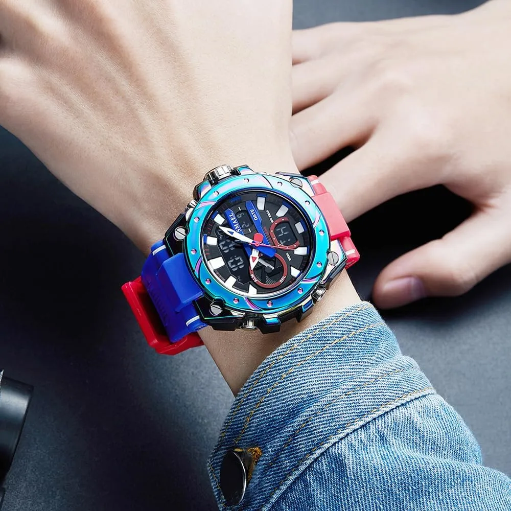 LED Digital Shockproof Stylish? Outdoor Watches for Men Watches Fashion preponderance planetary sharply dairy Men Sports 5ATM Waterproof Watch Multi Function 