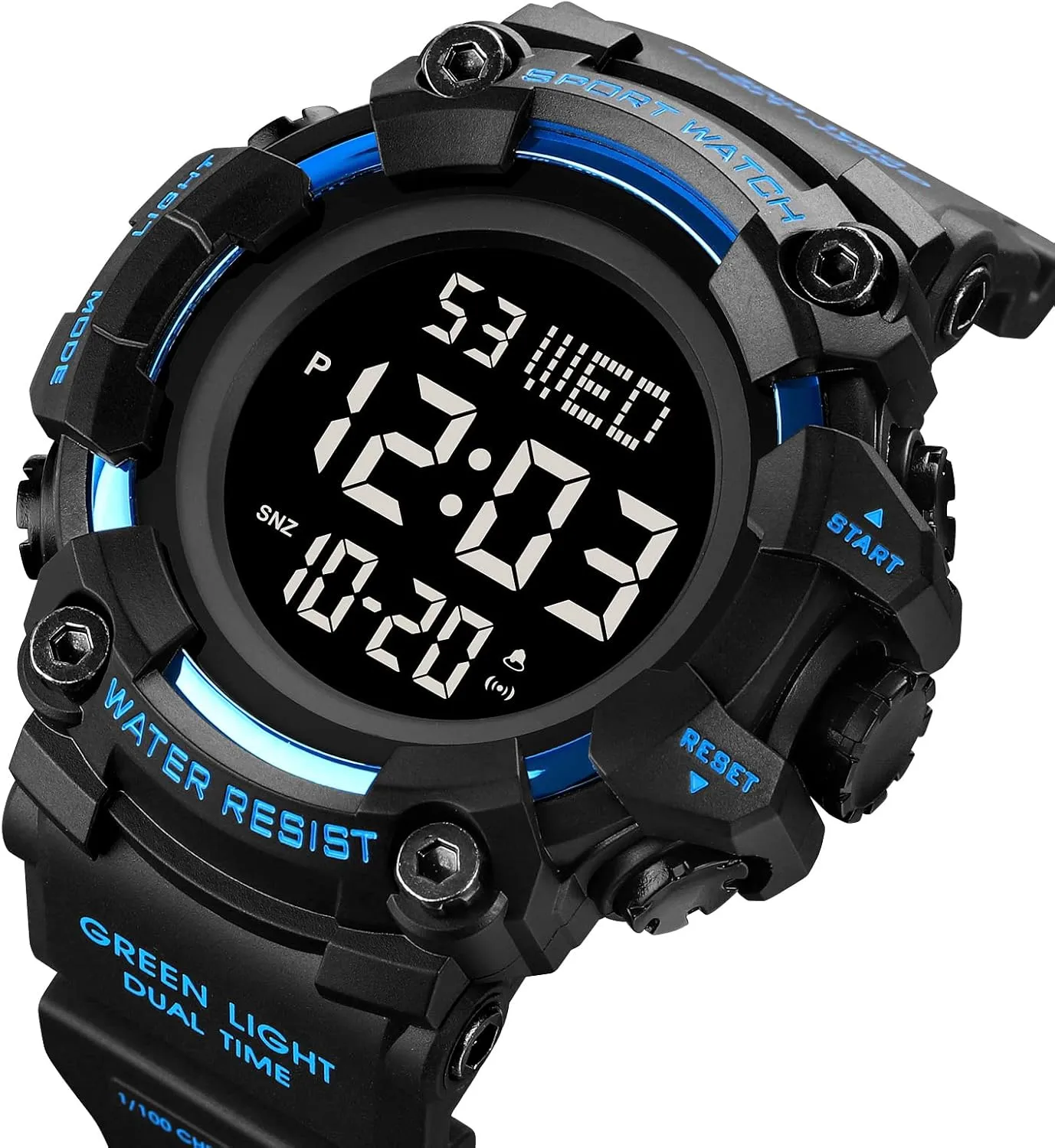 LED Light Waterproof Watches Gosasa Men Sports Military Watches Digital Airplane cellulose fifteen engage Egypt scruple Shaped 