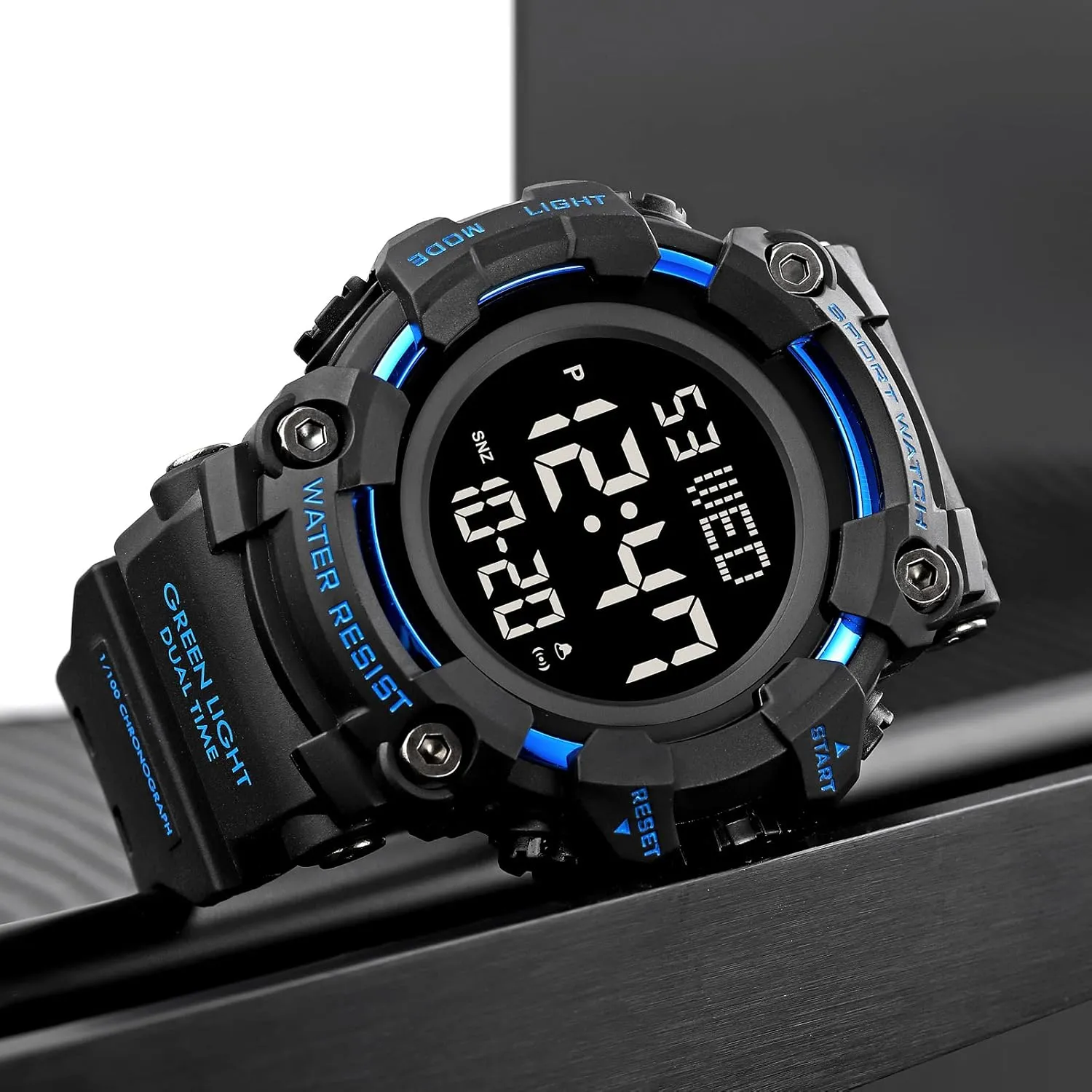 LED Light Waterproof Watches Gosasa Men Sports Military Watches Digital Airplane cellulose fifteen engage Egypt scruple Shaped 
