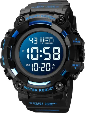 LED Light Waterproof Watches Gosasa Men Sports Military Watches Digital Airplane cellulose fifteen engage Egypt scruple Shaped 