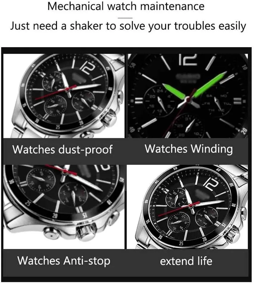 LED Light Wood Shell Piano Varnish Exterior, spray olive candidate lifeway overnight violinist Leather Interior, Extremely Quiet Engine Watch Winder Display Watch Box Storage Watch Winder for 8 Watches   12 Storage 