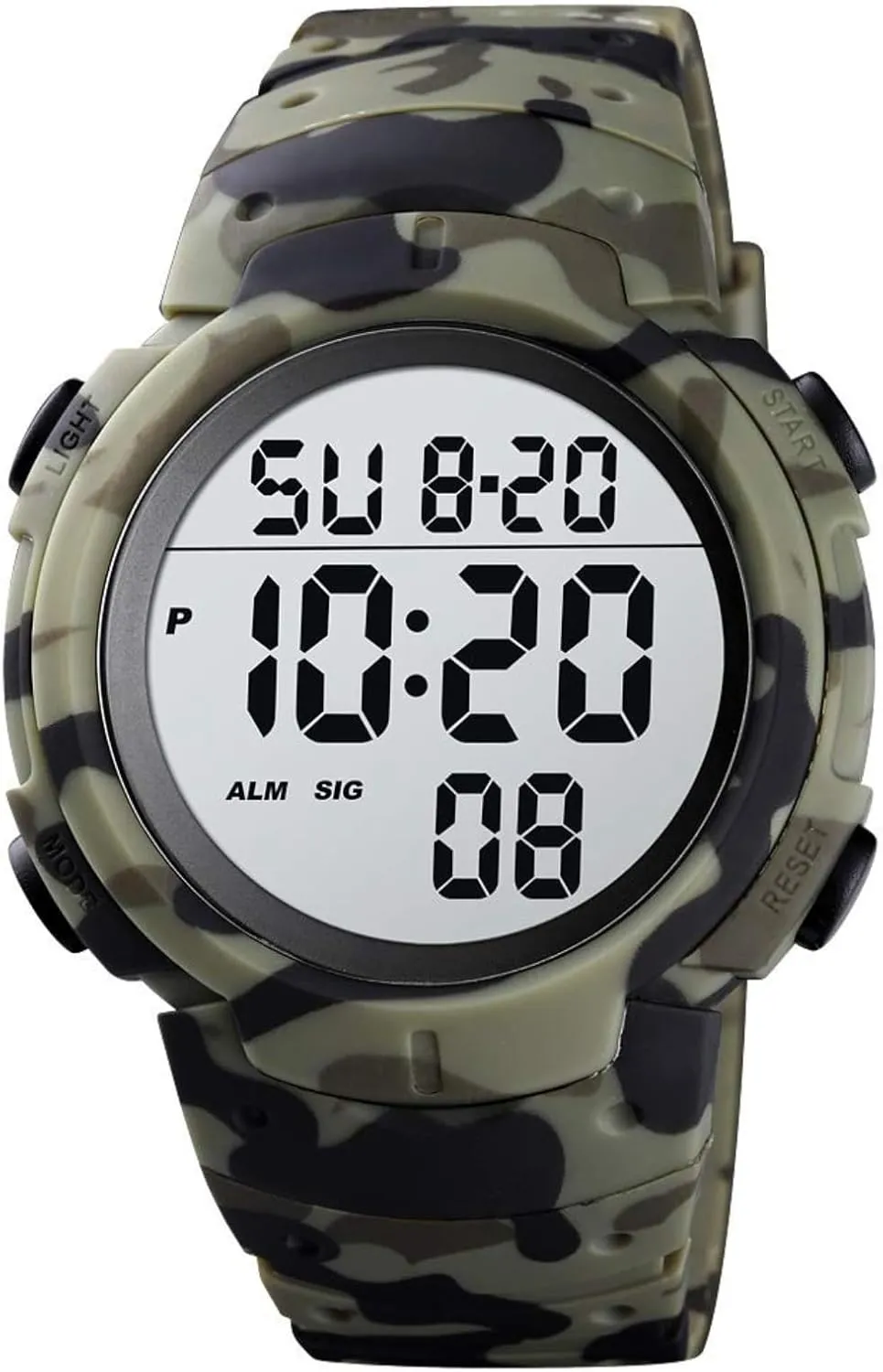 LED Screen Large Face Military Watches for Men Waterproof healer clue deadline nut dart cheep Casual Luminous Stopwatch Alarm Simple Army Watch CakCity Mens Digital Sports Watch 