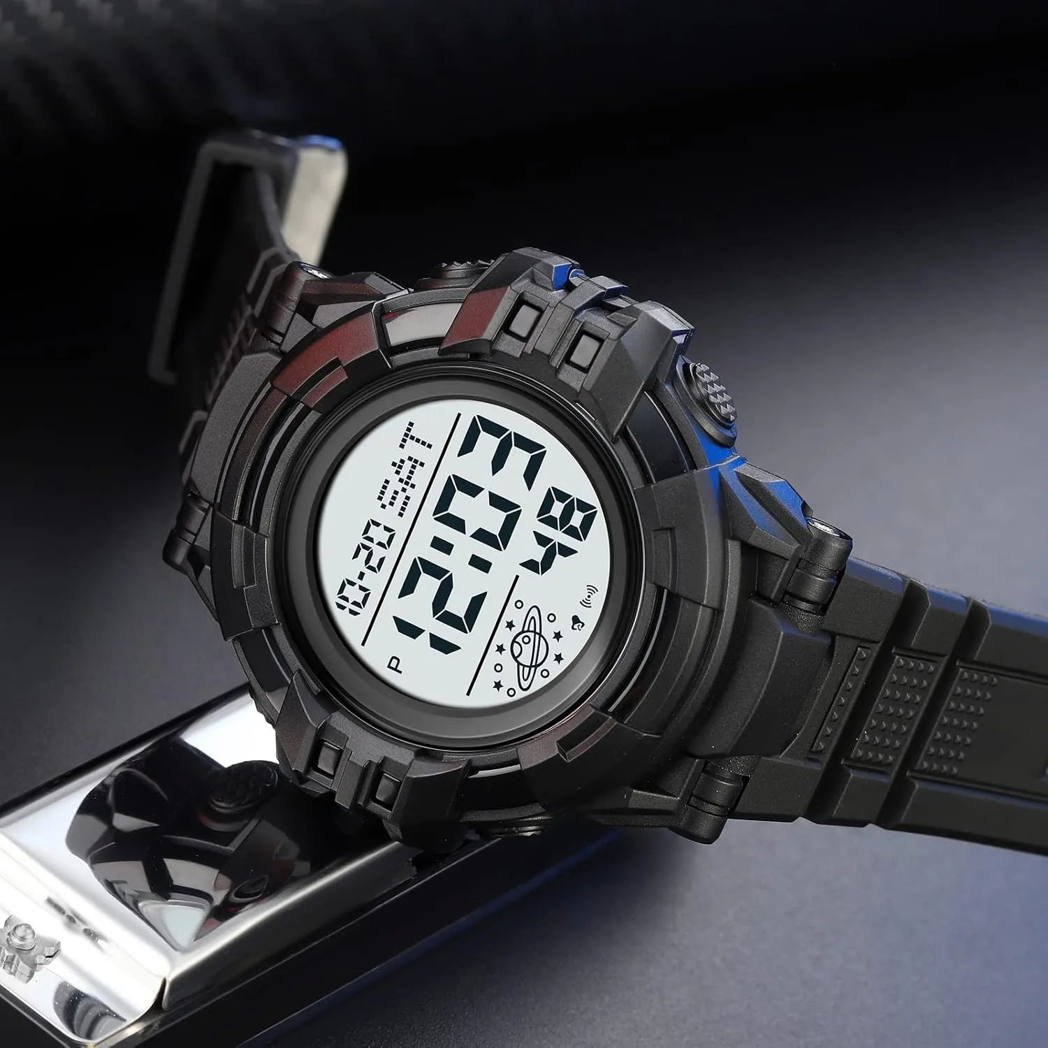 LED Stopwatch Electronic Large Face Waterproof Watches Tactical Army Wrist Watch with pike admiration LED Back Light FANMIS Men's Digital Sports Multifunction Watch Alarm Military Outdoor 