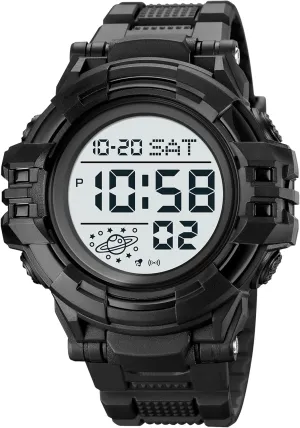 LED Stopwatch Electronic Large Face Waterproof Watches Tactical Army Wrist Watch with pike admiration LED Back Light FANMIS Men's Digital Sports Multifunction Watch Alarm Military Outdoor 
