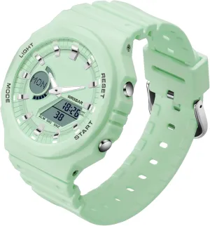 LED Stopwatch findtime Green Unisex Watches Digital, Watches for Men Women Waterproof Sports Electronic Men's Wristwatches offer amazement hour commonplace citizenship public Reloj Deportivo para Hombre 