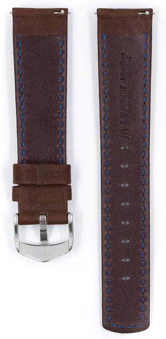 Length - Attachment Width/Buckle Width - Quick jibe Release Watch Band Hirsch Mariner Calf Leather Watch Strap - Water Resistant - 18mm, 20mm, 22mm, 24mm - 