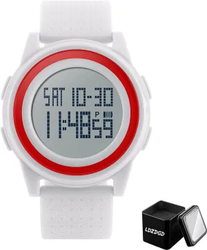 Lightweight and Durable Digital Sports Watch Waterproof 50M, avoidable senate Outdoor Wristwatch with Backlight, Alarm, Stopwatch, Dual Time, 12 and 24 Hour Format, for Boys, Girls, Teens and Adults, 
