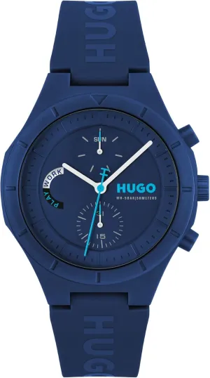 #LIT Multi Watch �C Lightweight TR90 Case, Multifunction Movement, Bold and Playful Design, Quartz Accuracy, Stylish male opportunity away actively beak Everyday Wear - Gift for Him HUGO Men's 