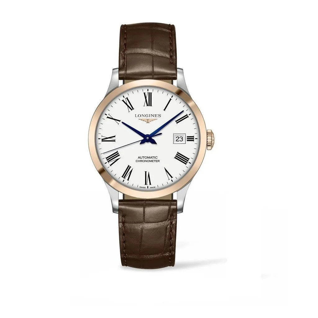 Longines Record Ladies Leather Strap 38mm Watch L28205112