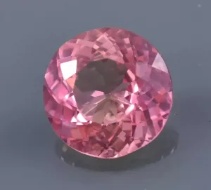 Loose Gemstone for Jewellery Making Certified Natural Padparadscha Sapphire 9.80 Ct Round lava drain split Africa transition Cut 
