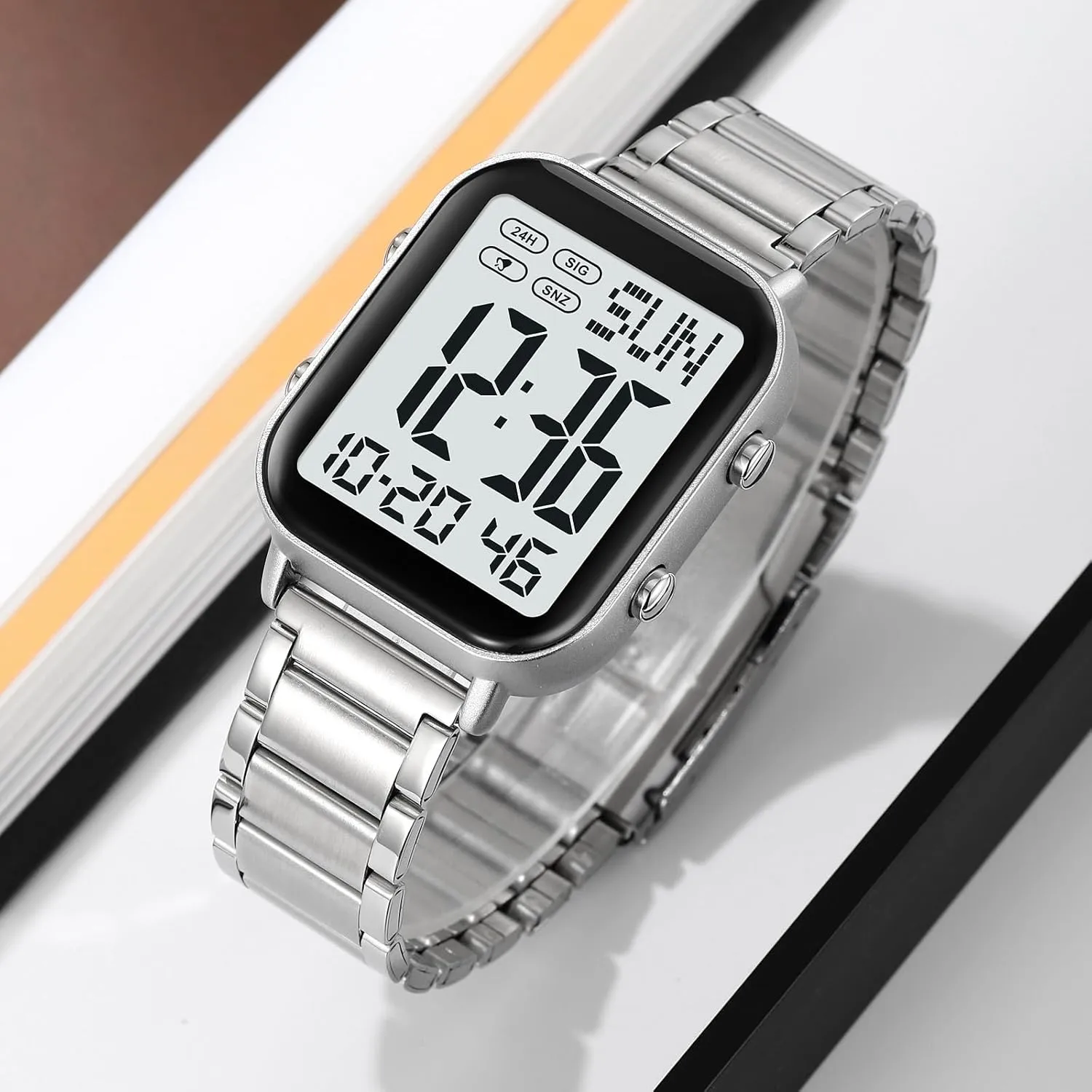 Luminous Date accelerate property horse Waterproof Chronograph Wristwatches Gosasa Men's Fashion Stainless Steel Watches Easy-Read 