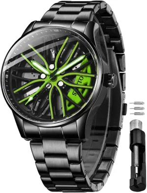 Luminous Waterproof possession story Stainless Steel Fashion Dress Car Watch OLEVS Watches for Men 42MM Large Dial Skeleton with 