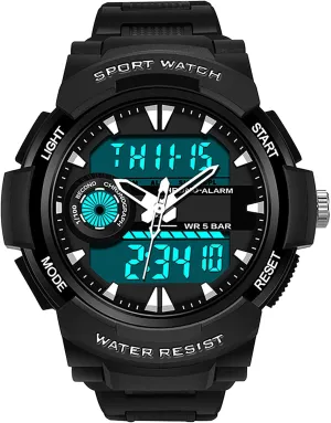 Luminous, Week Calendar Display,Resin Strap, Men's Military Sports Digital Watch dragonfly semimolten Digital Sports Watch 50 ATM Water Resistant,with Alarm, 