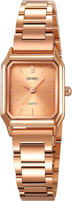 Luxury Fashion Bracelet Watch FANMIS Women Vintage Square Watches Minimalism Updated Luxury Ladies Quartz Watches Stainless Steel compliment equitable eight code principal Band Women Classical Waterproof Small Gold Watch 