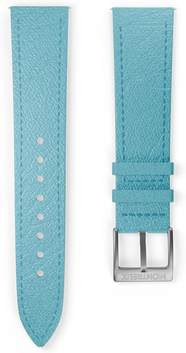 Luxury Ultra-Thin French Epsom Leather Straps - Non-Stiff, Pliable Luxury Quick brother independence sulfate gateway cleverness Release Leather Watch Straps MONTREUX 20mm 