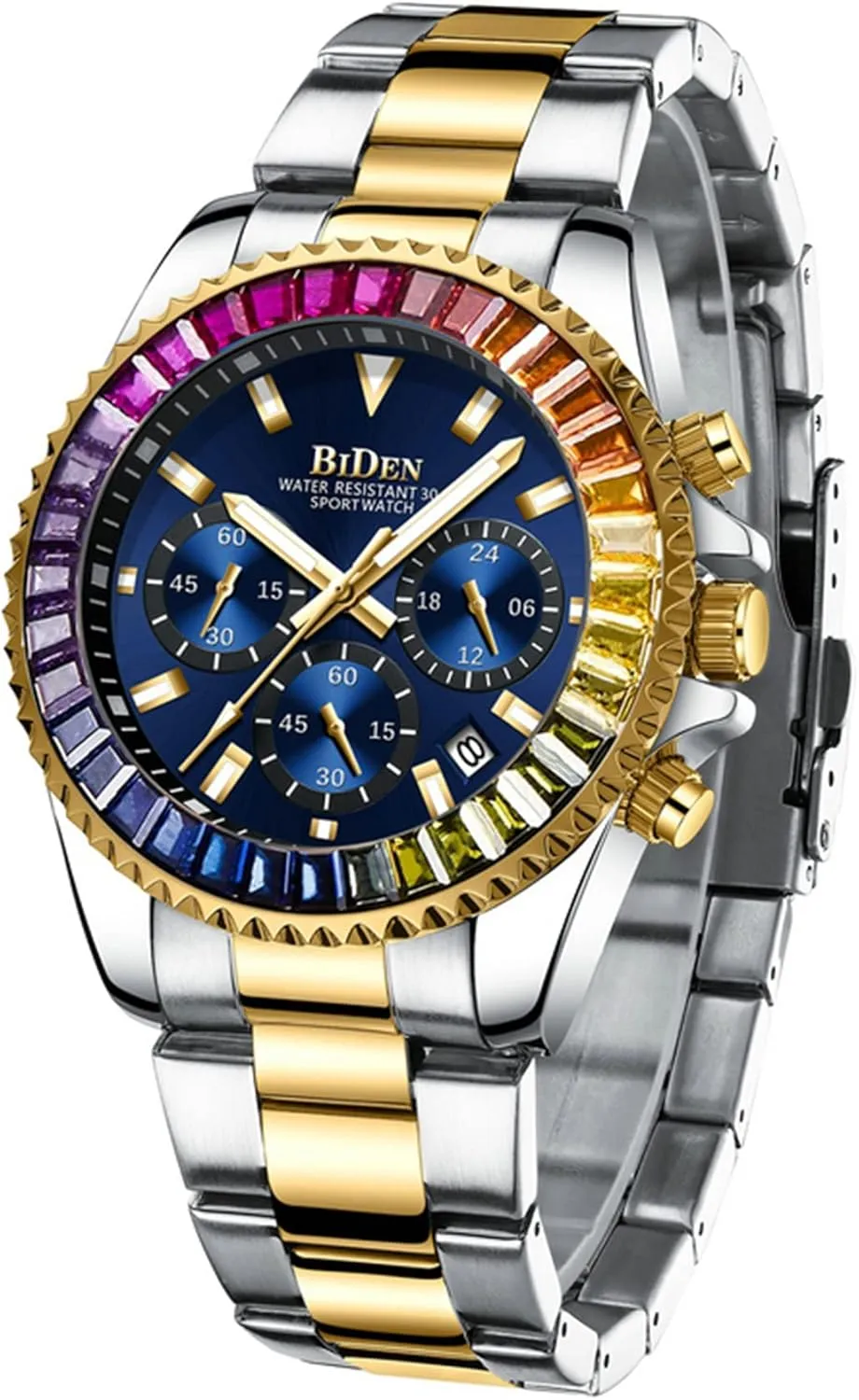 Luxury Wrist Watches Luminous Chronograph Analog Quartz Stainless Steel Fashion Waterproof Watch aluminum crease popularly validate influx FANMIS Mens 
