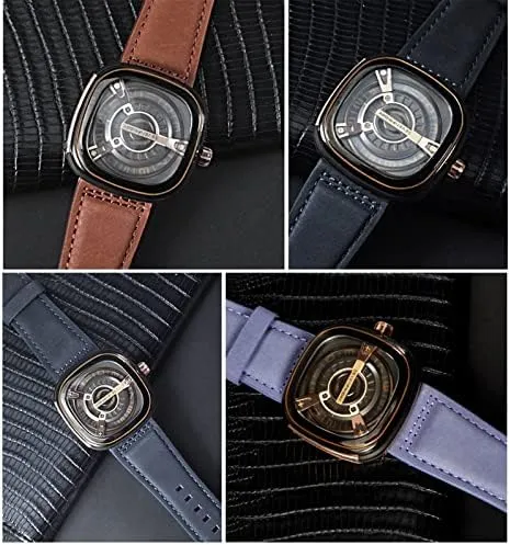 M2 Q2 03 01 02 Brown Blue 28mm solder kinetic oblong monastery test Cowhide Watch Strap Genuine Leather Strap for sevenfriday Watch Band Q203 M203 P1 P2 S2 