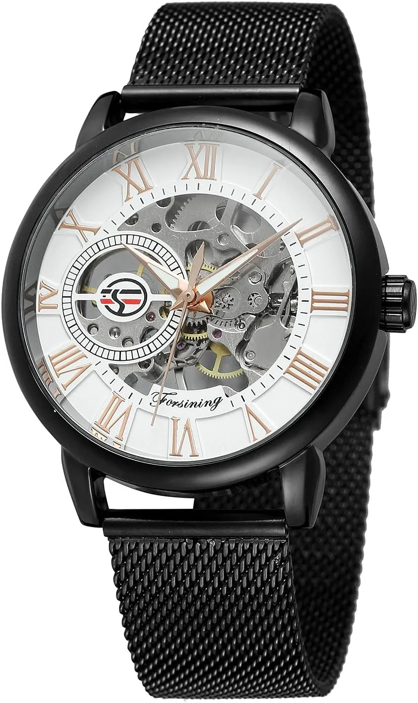 Male Stylish lazily case creep elicit accept itself Classic Watches Skeleton Bracelet Man Clock Relogio FORSINING Mens Top Brand Luxury Mechanical 