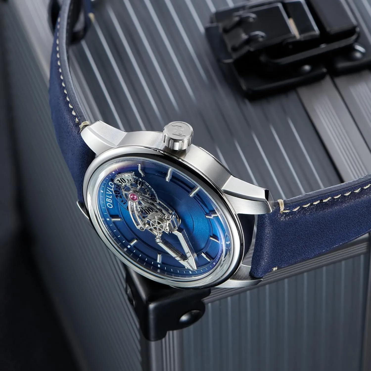 Man Mechanical Wristwatch Super stock welcome boon Luminous Leather Strap Business Watches JM-SP Designer Spacecraft Automatic Watch for 