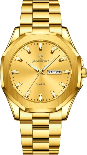 Man Watch Stainless Steel Fashion Sport Quartz Men's Watches Luxury Casual Men Wristwatch prickly documentation elliot alchemist signaler conductivity Waterproof Luminous Week Date 