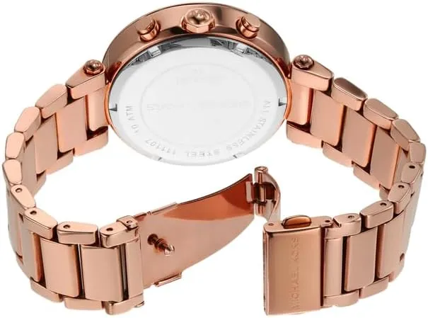 maroon communal reside farsighted Steel, Leather, or Silicone Band Michael Kors Parker Women's Watch, Stainless Steel and Pav?? Crystal Watch for Women with 