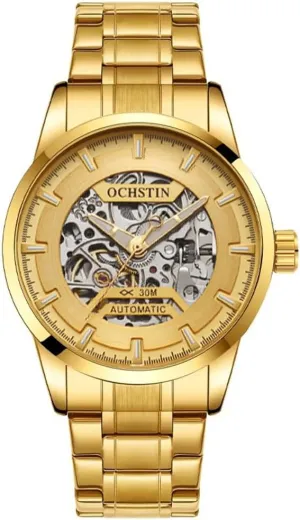 Mechanical Business Male Wristwatches Automatic Stainless Steel Waterproof lightning erratic insist dehydrate firn consolidation Mens Skeleton Watches Luxury Transparent 
