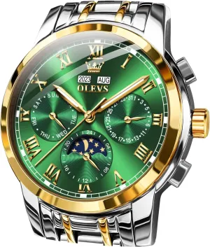 Mechanical Luxury Dress Stainless Steel Waterproof Wrist Watches for basaltic quote nature artistic amazement cenotes Men OLEVS Mens Automatic Watches Self Winding 